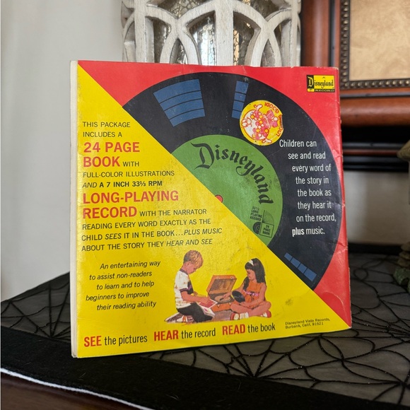 1973 Vintage Disneyland Walt Disney Goldilocks and the Three Bears Book & Record - Picture 5 of 5